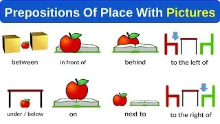 Prepositions Of Place In English | Basic Prepositions With Pictures | Prepositions Quiz