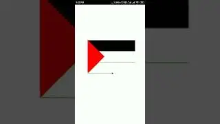 Palestine Flag by using Python | Source code awailable in description 