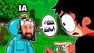 minecraft só que transformei meu amigo numa IA pra ele me ajudar