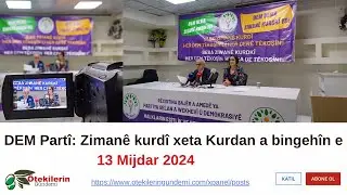 DEM Partî: Zimanê kurdî xeta Kurdan a bingehîn e