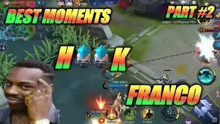 BEST MOMENTS FRANCO PART 2 || MOMENTS HOOK FRANCO - MOBILE LEGENDS