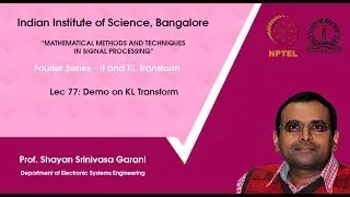 Lec77 - Demo on KL Transform