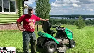 Газонный трактор Caiman Rapido SD. Внешний обзор. Кошение. Отзыв.
