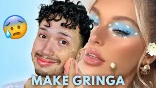 TENTEI REPRODUZIR MAQUIAGEM DA GRINGA *nível CUTE* - Saile Bernardo