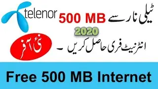 Telenor 500 Mb free internet 100 wrking