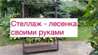 Стеллаж - лесенка своими руками для коллекции растений🪴🌳🌸