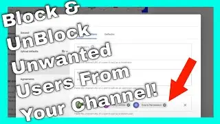 How To Block People From A Youtube Channel