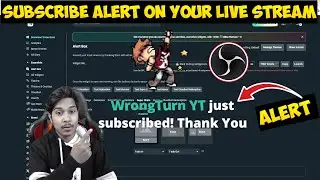 Subscriber Alert Youtube Live Stream Tutorial | Subscriber Alert Obs Studio