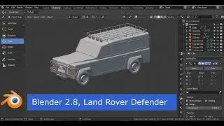 Modeling Land Rover Defender in Blender 2.80 beta, part 5