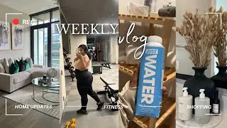 VLOG | new apartment updates + 30 day fitness challenge + more and more shopping