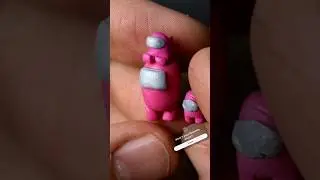 TINIEST AMONG US YOU’LL EVER SEE! #polymerclay #amongus #shorts