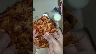 Domino's Margherita with chicken tikka pizza 🍕🍕🍕😋🍕😋