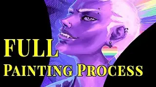 Puzzle Piece for Pride 2022 Art Puzzle Hosted by Art While Apart: Painting Time Lapse and Reveal