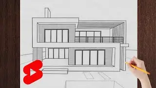 How to Draw a House #shorts #art #draw