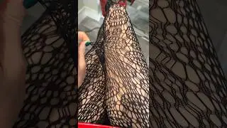 ASMR Snapping Netting Tights, Pantyhose Nylons Stockings Legs Feet Sandals Sexy Girl Model