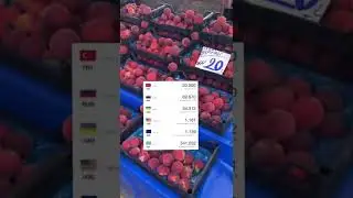 Цены на базаре в Конаклы 🍑🍋 