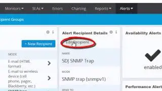 Create and Configure an SNMP Notification Recipient in AlertSite UXM