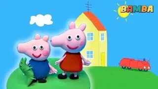✅️КАК СЛЕПИТЬ СВИНКУ ПЕППУ из воздушного пластилина🐽/ СВИНКА ПЕППА своими руками🐷/
