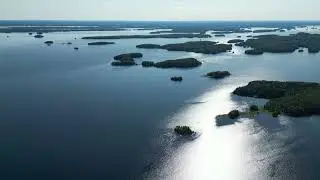 Drone flight near Linnansaari national Park, Oravi, Savonlinna, Finland 10.6.23