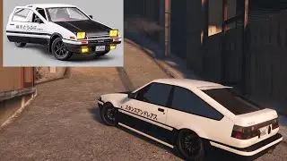 Replicating Initial D’s AE86 in GTA ONLINE!#initiald