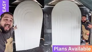 3D Layered Arch Backdrop