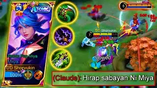 Miya Gameplay - Badtrip Claude Nahirapan sa Miya ko (Miya Best Build 2023)