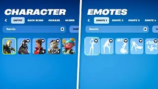 All Fortnite Chapter 2 REMIX Battle Pass Skins & Emotes Showcase!