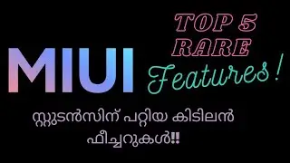 Top 5 rare MiUi features that you didn't know!!|Useful features for students|Malayalam|Tech Mooppan