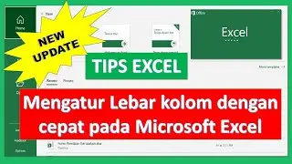 Mengatur lebar Cell dengan cepat pada Microsoft Excel #Shorts