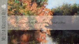 Autumn Landscape Painting in Pastels