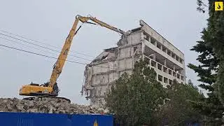 Демонтаж общежития СевГУ 07.12.2023