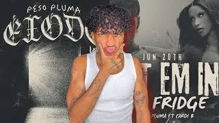 WAS IT NEEDED?! | PUT EM IN THE FRIDGE (Lyric Video) - Peso Pluma, Cardi B REACTION!!