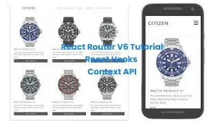 Shopping Cart | React Router V6 | React Hooks Context API #1