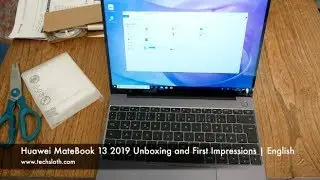 Huawei MateBook 13 2019 Unboxing and First Impressions | English