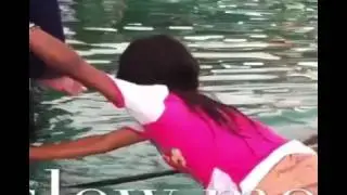 Skills: Little Girl Brings Back Flooded Canoe Using Just Her Legs!