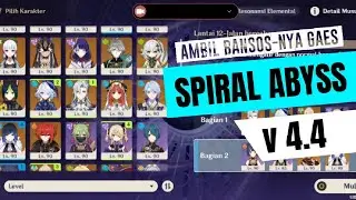 gas gas gas.... spiral abyss 4.4 lantai 12 #genshinimpact #spiralabyss