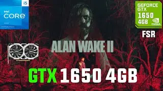 Alan Wake 2 GTX 1650 (1080p,900p,720p FSR)