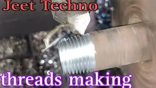 Thread making on lathe Machine #threads #threading #making #manufacturing #lathe #cnc #mechanical