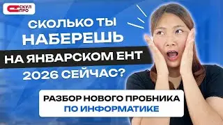 Пробное ЯНВАРСКОЕ ЕНТ 2026 + разбор ошибок по ИНФОРМАТИКЕ | СКУЛПРО
