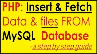 Inserting data with image using PHP || MySQL