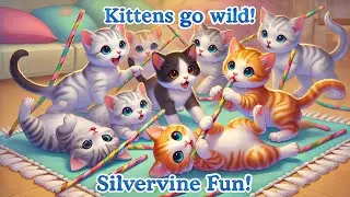 Kittens Go Wild for Silvervine Sticks!
