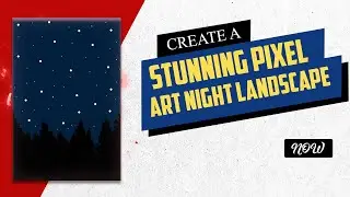 CREATE a Stunning Pixel Art Night Landscape in Photoshop 2024!