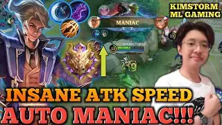 NATAN BEST BUILD 2022 | PERFECT MANIAC | MYTHIC RANK GAMEPLAY | KIMSTORM ML GAMING | NATAN MLBB 2022