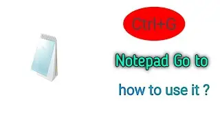 Notepad Go to || go to notepad in hindi || edit go to