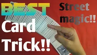 Street magic card trick!(The best card trick to perform on streets)