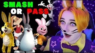 Glitchtrap tries the SMASH or PASS challenge... Rabbit Mascot Edition!