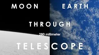 Earth through a 280mm telescope from The Moon