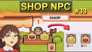 Shop NPC and Custom Shop Stock - Top Down Unity 2D #33