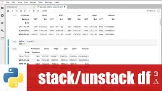 สอน pandas: การ stack และ unstack DataFrame ที่มี MultiIndex