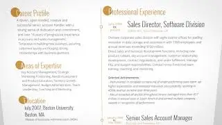 Resume Template Virgo